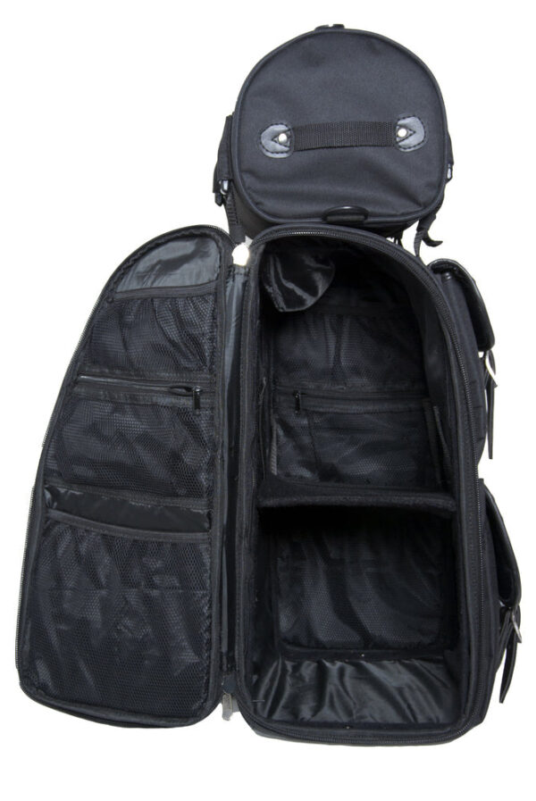 RC391S Updated Touring Sissy Bar Bag w/ Studs - Image 2