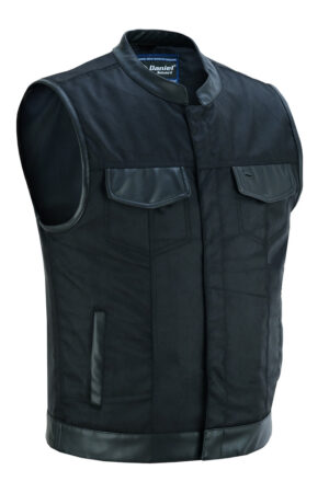 RC689 Concealed Snap Closure, Textile Material, Scoop Collar & Hidden