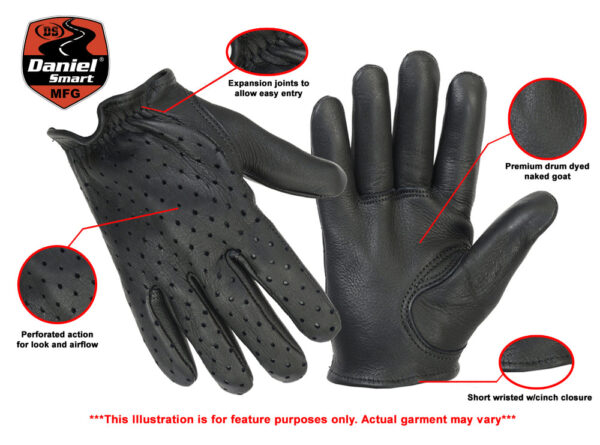 RC89PF Perforated Police Style Glove (BluWater) - Image 2