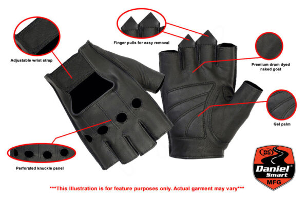 RC61 Premium Fingerless Glove (BluWater) - Image 2