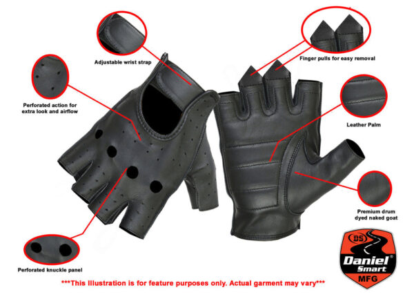 RC62 Premium Fingerless Glove (BluWater) - Image 2
