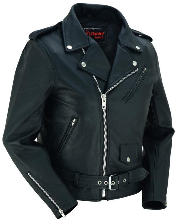 RC850 Women's Classic Plain Side Fitted M/C Style Jacket
