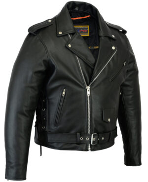 RC731 Men's Classic Side Lace Police Style M/C Jacket