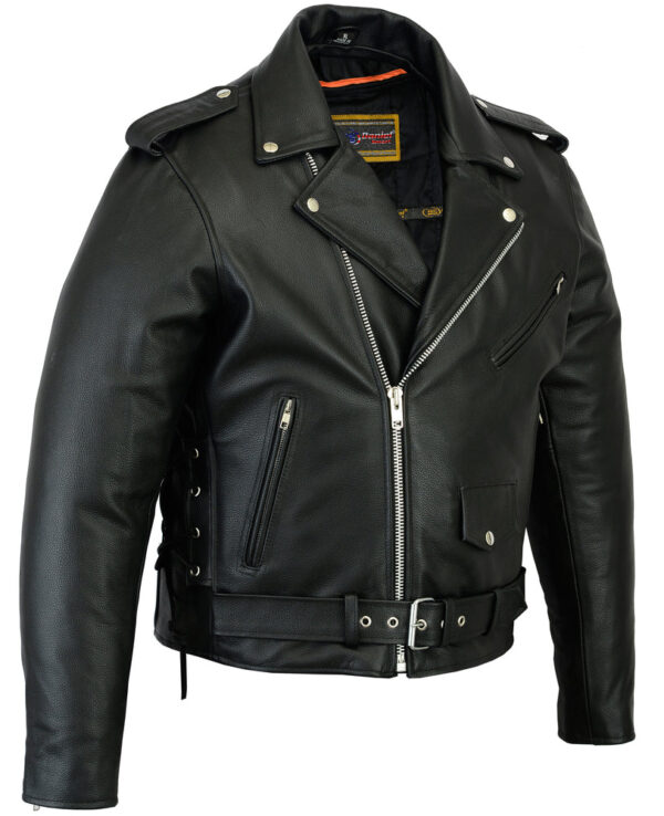 RC731 Men's Classic Side Lace Police Style M/C Jacket