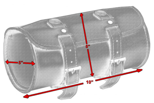RC4050 Premium Small Leather Round Tool Bag - Image 2