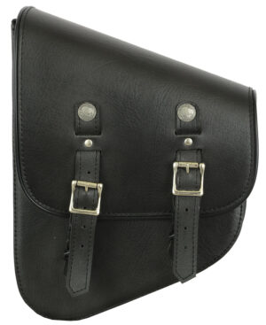 RC4010L Left Side Premium Leather Swing Arm Bag W/ Buffalo Snaps
