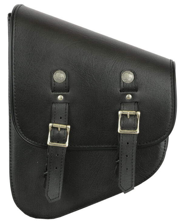 RC4010L Left Side Premium Leather Swing Arm Bag W/ Buffalo Snaps