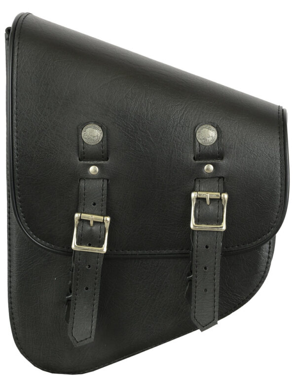 RC5010L Left Side Synthetic Leather Swing Arm Bag W/ Buffalo Snaps