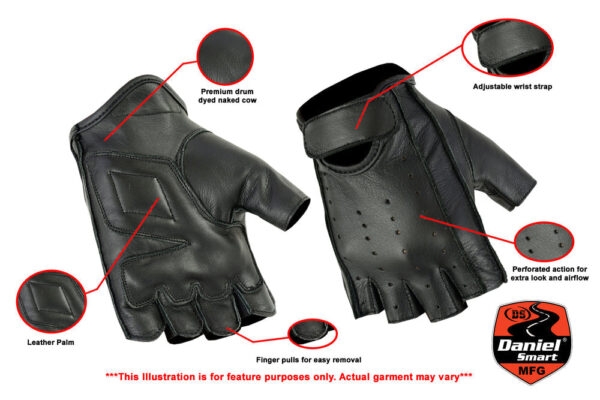 RC64 Premium Fingerless Cruiser Glove (BluWater) - Image 2
