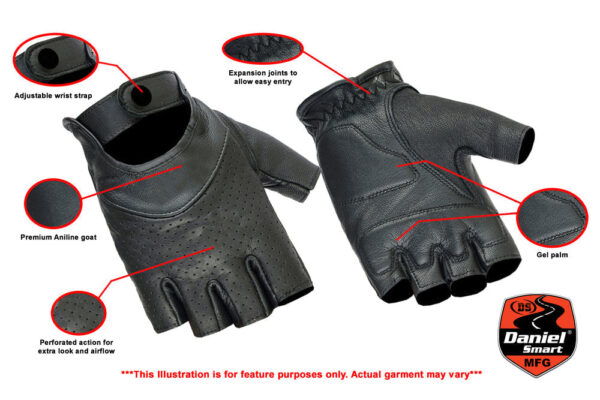 RC8    Women's Perforated Fingerless Glove (BluWater) - Image 2