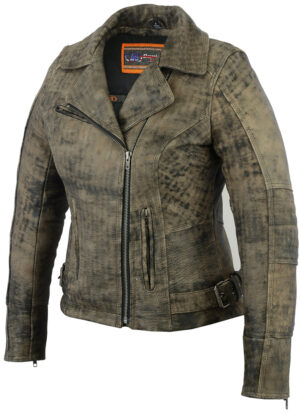 RC836 Women's Updated Stylish Antique Brown M/C Jacket