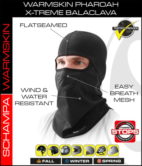 BLCLV011 Pharoah Deluxe II Balaclava- StormGear Botton- WarmSkin Top - Image 2