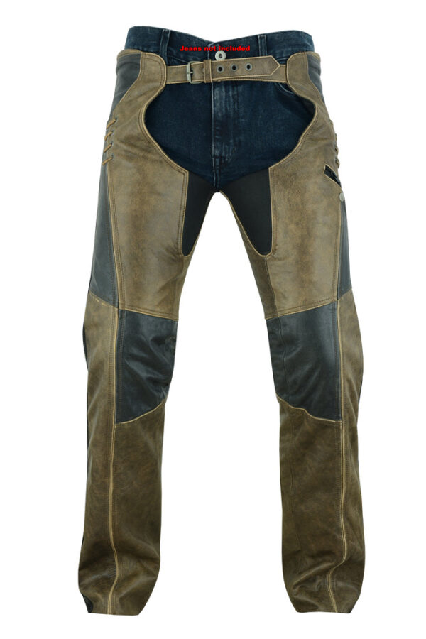 RC498 Women's Stylish Lightweight Hip Set Chaps- Two Tone - Image 6