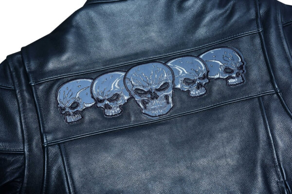 RC700 Men's Scooter Jacket w/Reflective Skulls - Image 13