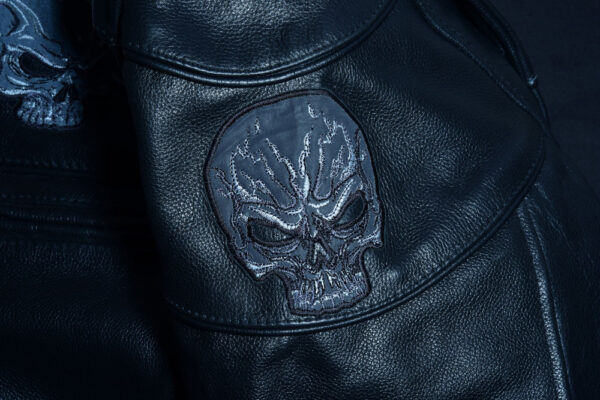 RC700 Men's Scooter Jacket w/Reflective Skulls - Image 14