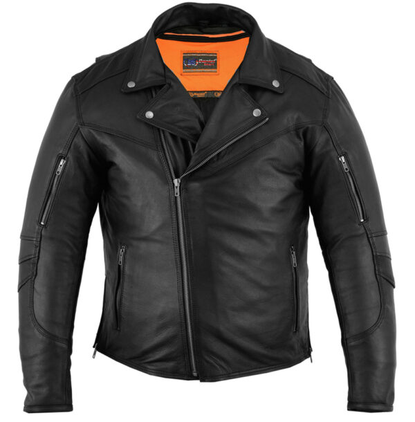 RC794 Men's Modern Longer Beltless Biker Jacket - Image 3