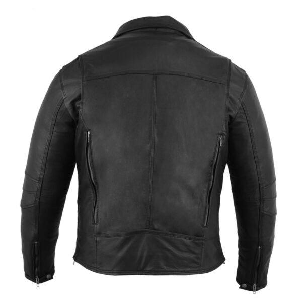 RC794 Men's Modern Longer Beltless Biker Jacket - Image 4