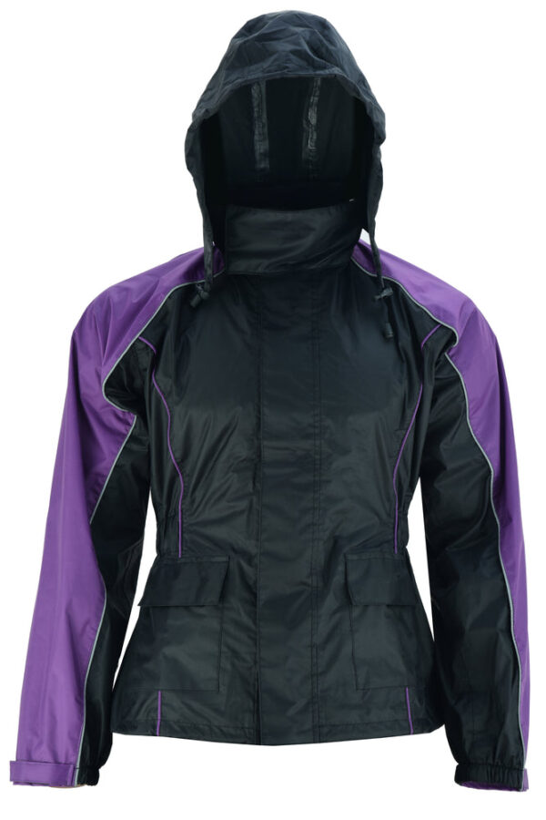 RC575PU Women's Rain Suit (Purple) - Image 6