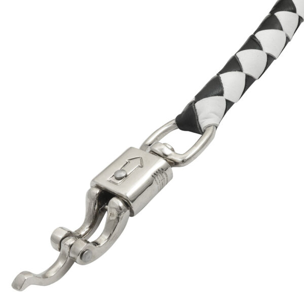 GBW212B Leather Biker Whip-White/black W / White Pool Ball - Image 6