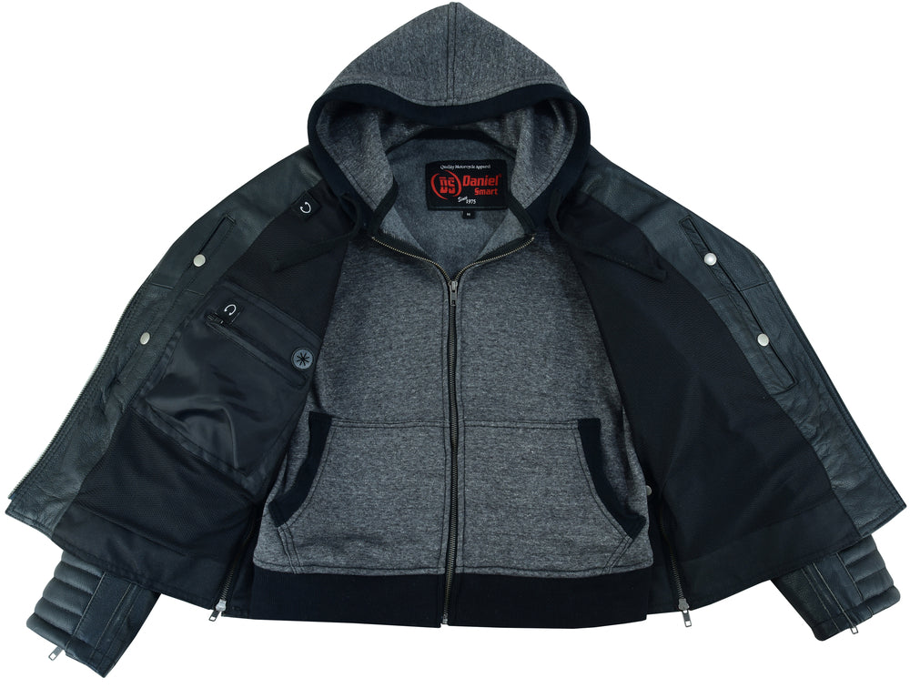 RC877 Women's M/C Jacket with Rub-Off Finish - Image 5