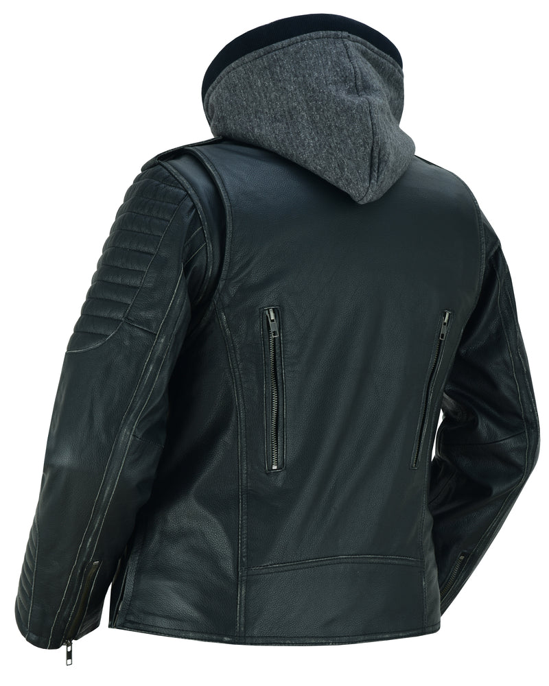 RC877 Women's M/C Jacket with Rub-Off Finish - Image 7