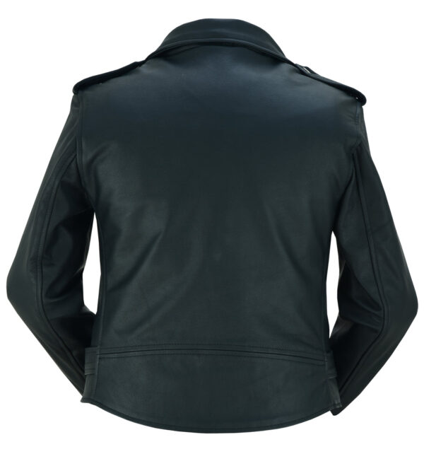 RC850 Women's Classic Plain Side Fitted M/C Style Jacket - Image 7
