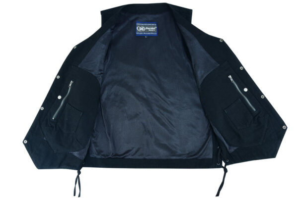 RM914TALL Men's Ten Pocket Denim Utility Vest - TALL - Image 3