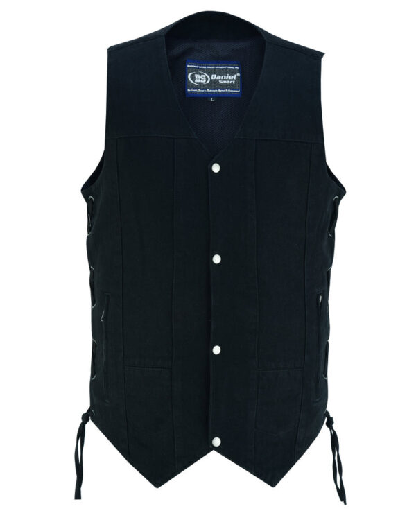 RM914TALL Men's Ten Pocket Denim Utility Vest - TALL - Image 8