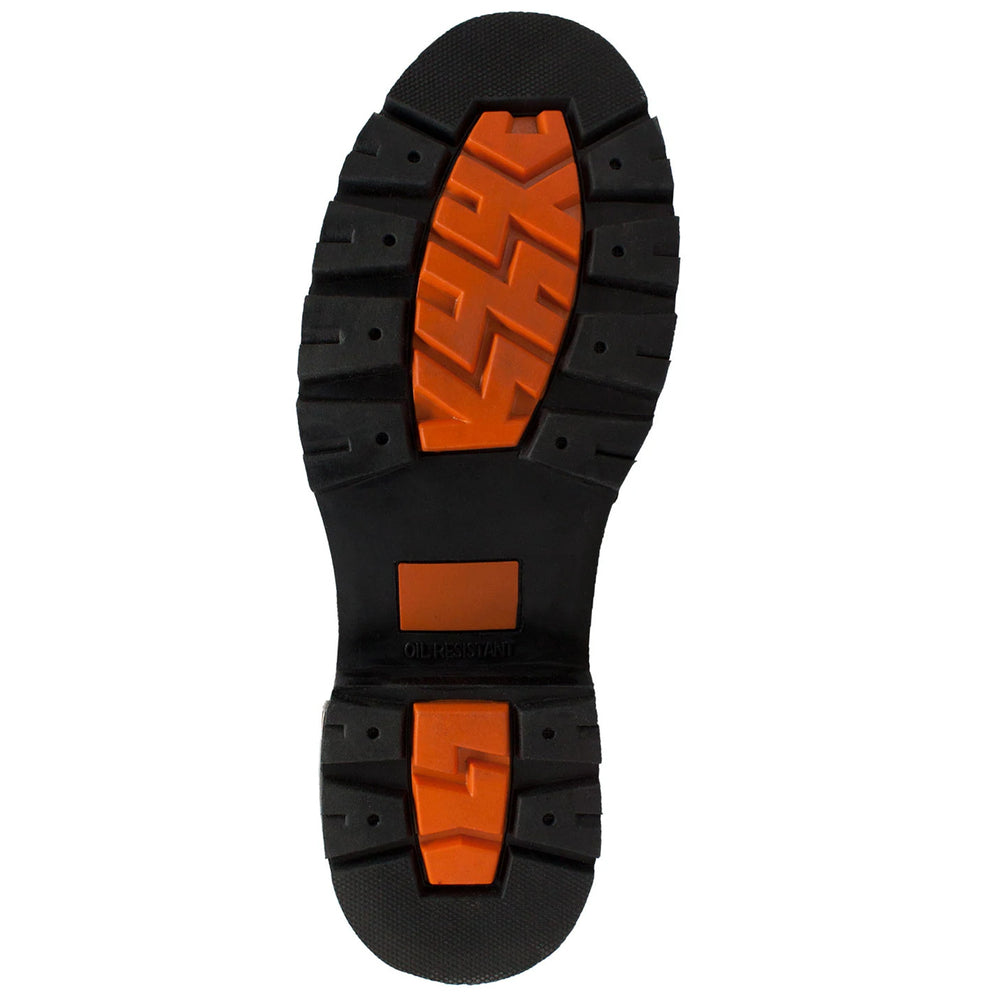 9146M Men's 6" YKK Zipper Black Biker Boot - Image 5