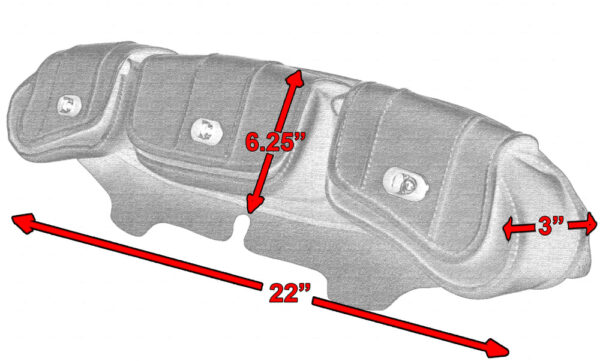 RC5802 Three-Pocket Windshield Bag - Image 3