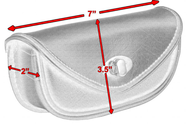 RC5805 Premium Synthetic Leather Small Windshield Bag - Image 3