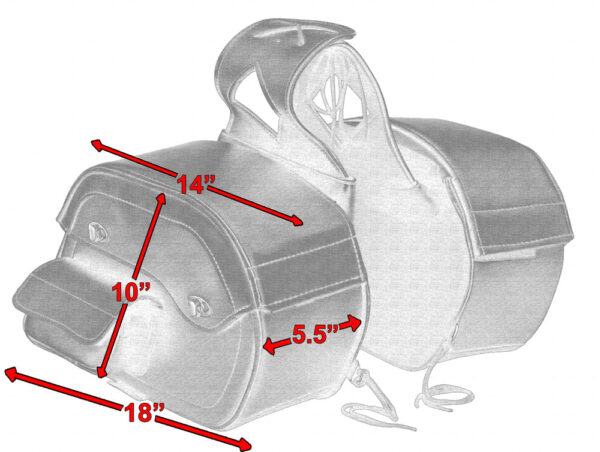 RC300 Two Strap Saddle Bag - Image 3