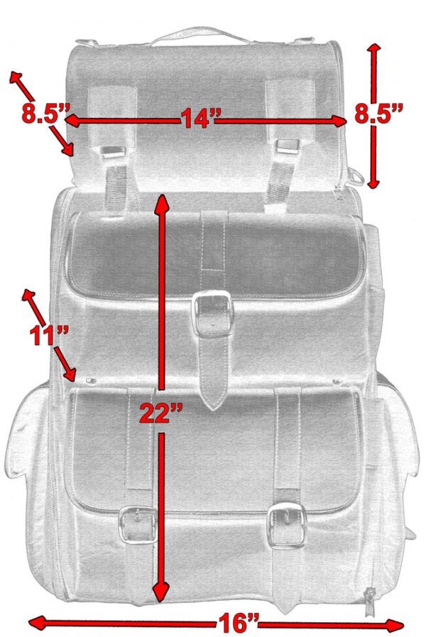 RC391 Updated Touring Sissy Bar Bag - Image 6