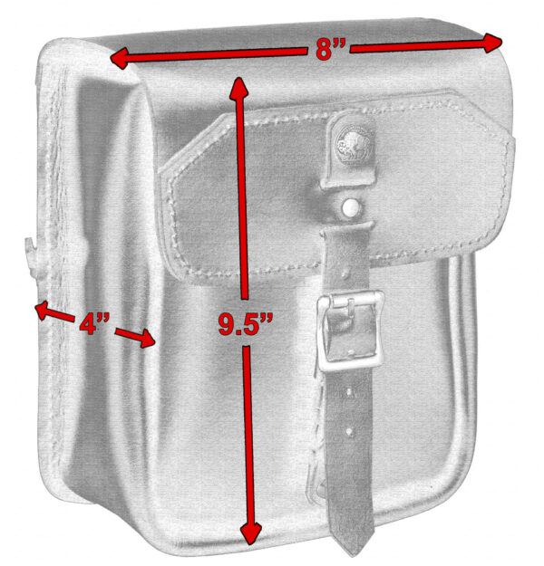 RC4020 Premium Leather Large Tool Bag for Sissybar - Image 5