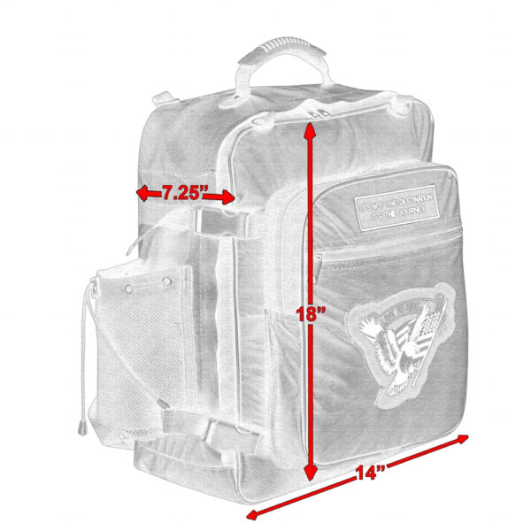 RC370 Three Piece Sissy Bar Back Pack - Image 9