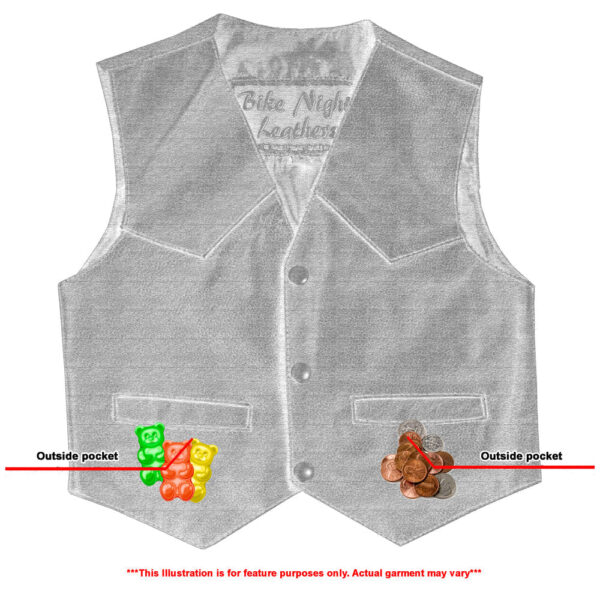 RC1744 Toddler Traditional Style Plain Side Vest - Image 6