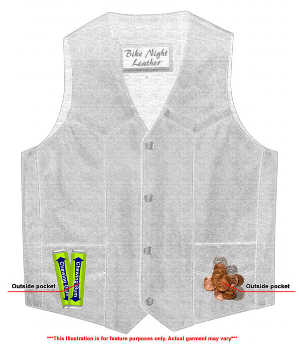 RC1725 Kids Traditional Style Plain Side Vest - Image 6