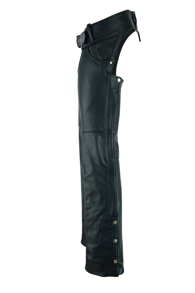 RC447TALL Tall Classic Leather Chaps with Jeans Pockets - Image 5