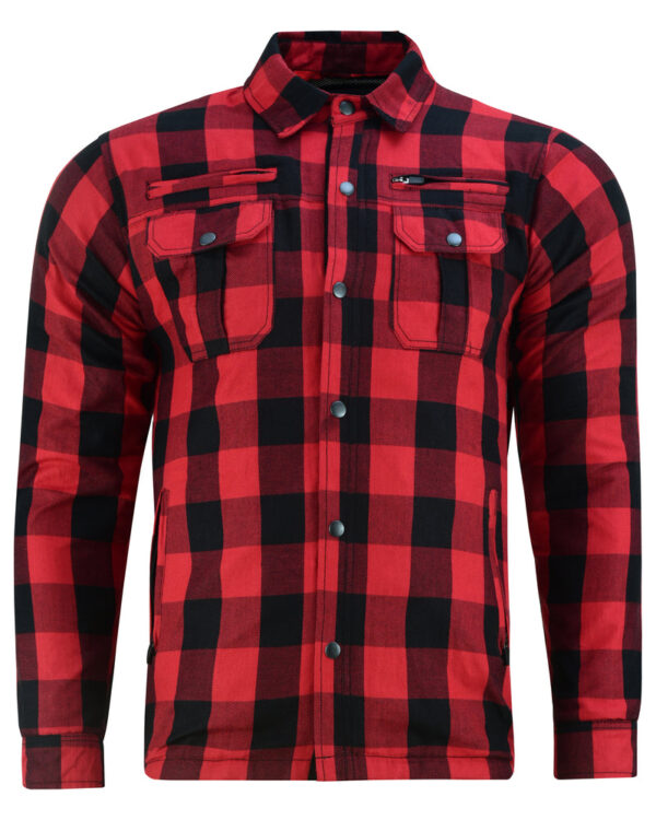 RC4671 Armored Flannel Shirt - Red - Image 6
