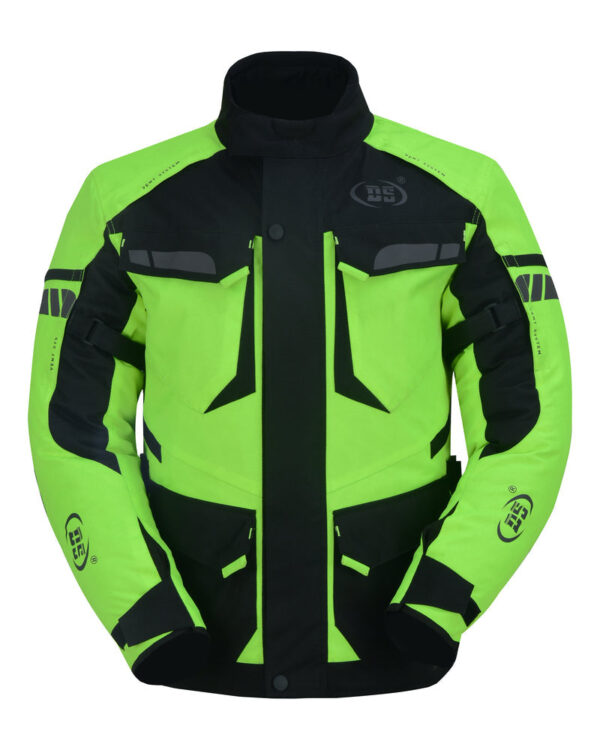 RC4616 Advance Touring Textile Motorcycle Jacket for Men - Hi-Vis - Image 4