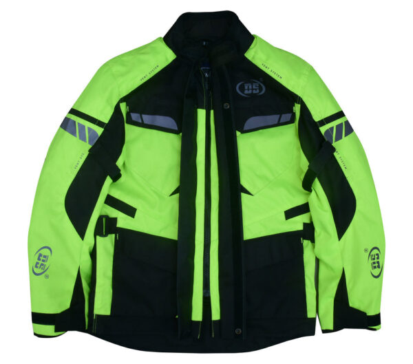 RC4616 Advance Touring Textile Motorcycle Jacket for Men - Hi-Vis - Image 9
