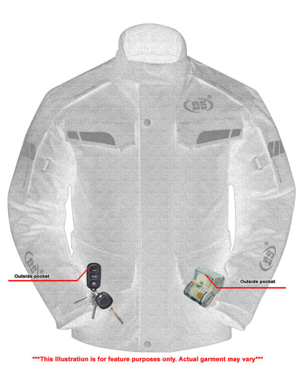 RC4615 Advance Touring Textile Motorcycle Jacket for Men - Black - Image 3