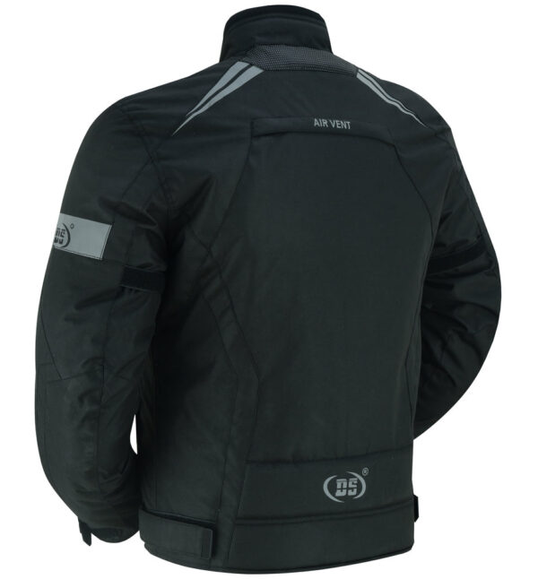 RC4610 Flight Wings - Black Textile Motorcycle Jacket for Men - Image 6