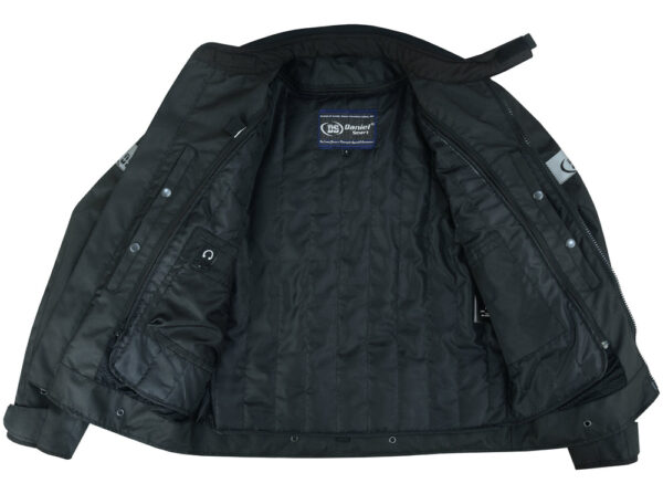 RC4610 Flight Wings - Black Textile Motorcycle Jacket for Men - Image 8