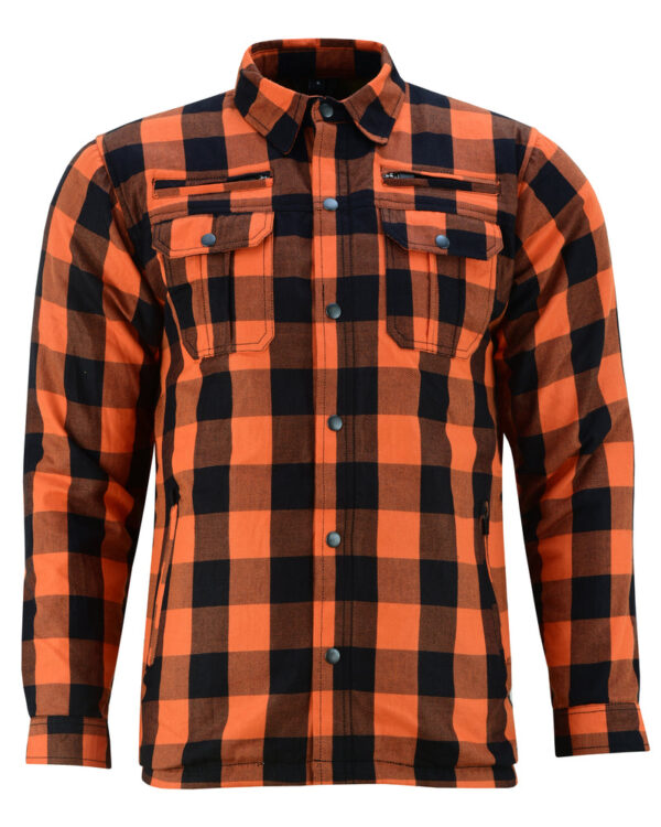 RC4675 Armored Flannel Shirt - Orange - Image 6