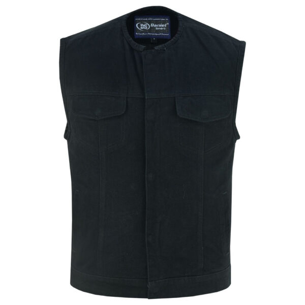 RM981BK Concealed Snaps, Denim Material, Hidden Zipper, w/o Collar - Image 10