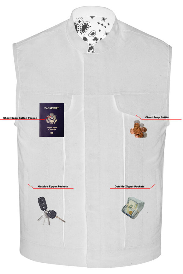 RC909 Men's Modern Utility Style Canvas Vest - Image 8