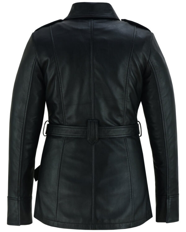 Elan Women's Leather Jacket Black - Image 9