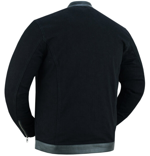 RM988 Men's Full Cut Denim Shirt W/Leather Trim - Image 9