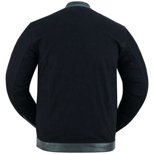 RM988 Men's Full Cut Denim Shirt W/Leather Trim - Image 10